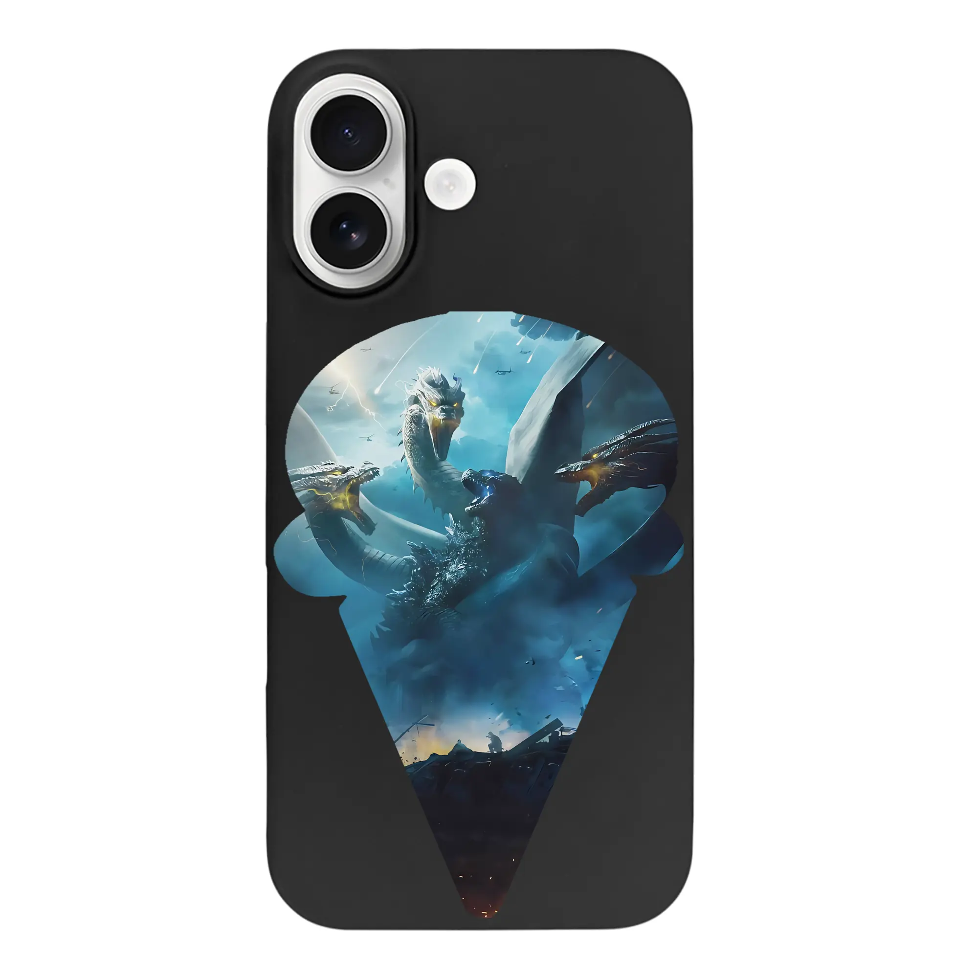 ゴジラ グッズ,キングギドラ - iPhone 17 シリーズ シリコンケース 薄型 耐衝撃 指紋防止 ソフトタッチカバー 精密フィット 傷防止 保護ケース iPhone 17/17 Air/17 Pro/17 Pro Max 対応